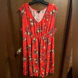 TORRID Floral Red Dress